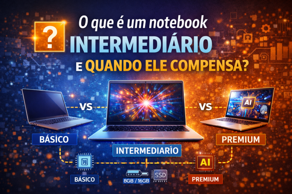 O que é um notebook intermediário e quando ele compensa