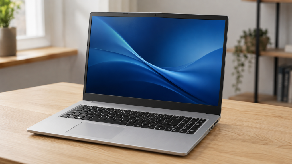 Notebook Acer Aspire 5 A515-45-R2A3 é bom para trabalho e estudos sobre mesa de escritório