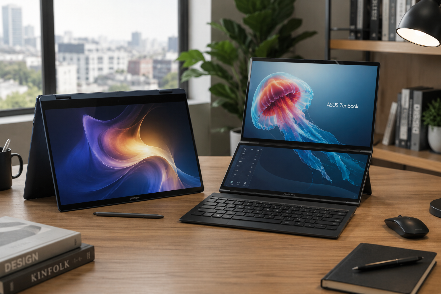Melhor notebook touch screen com modelos Samsung, ASUS, Dell e Lenovo reunidos em review de produtividade e trabalho