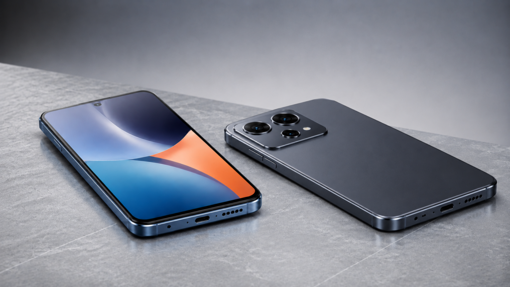 Redmi Note 15 é bom nas versões 4G e 5G deitados sobre uma mesa