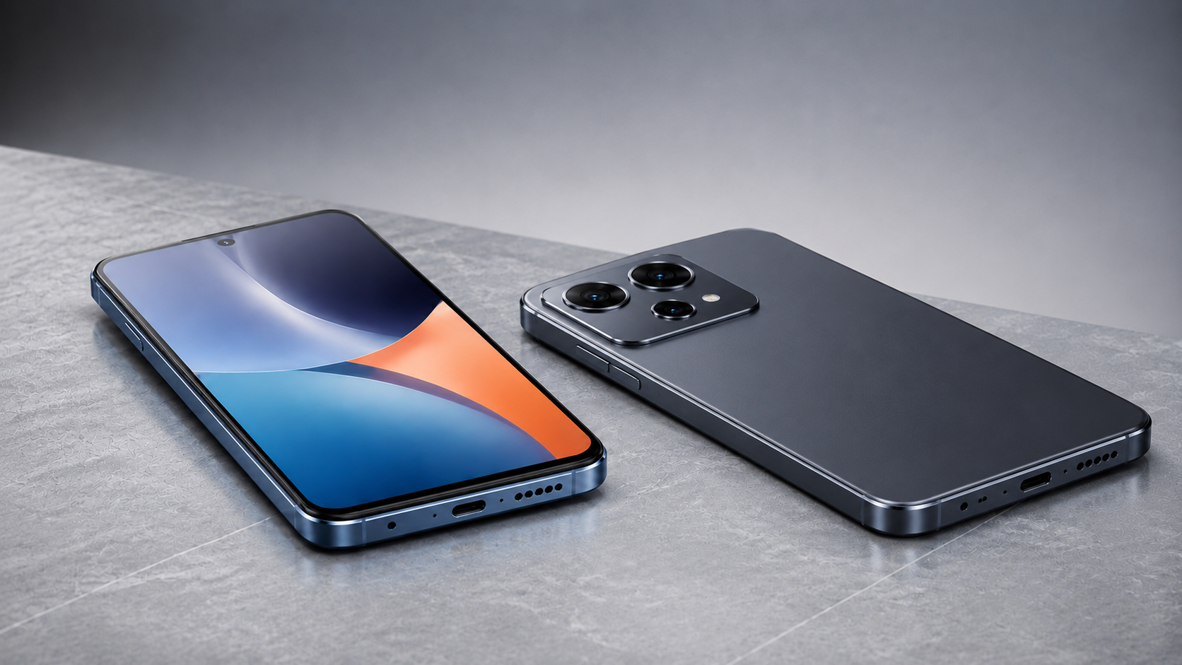 Redmi Note 15 é bom nas versões 4G e 5G deitados sobre uma mesa